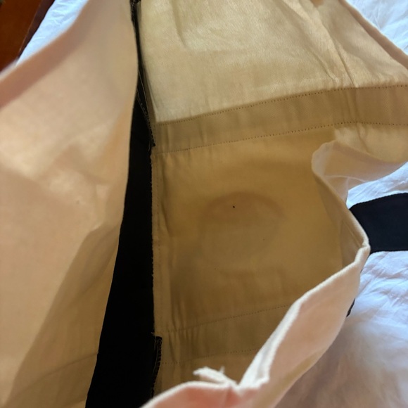 Trader Joe’s large Canvas Tote Bag Blue NEW - Picture 8 of 9